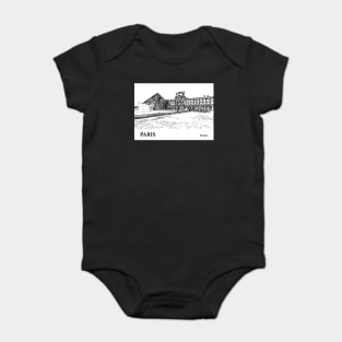 Paris France Baby Bodysuit